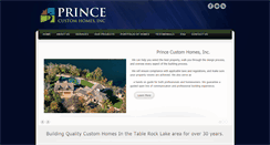 Desktop Screenshot of princecustomhomes.com